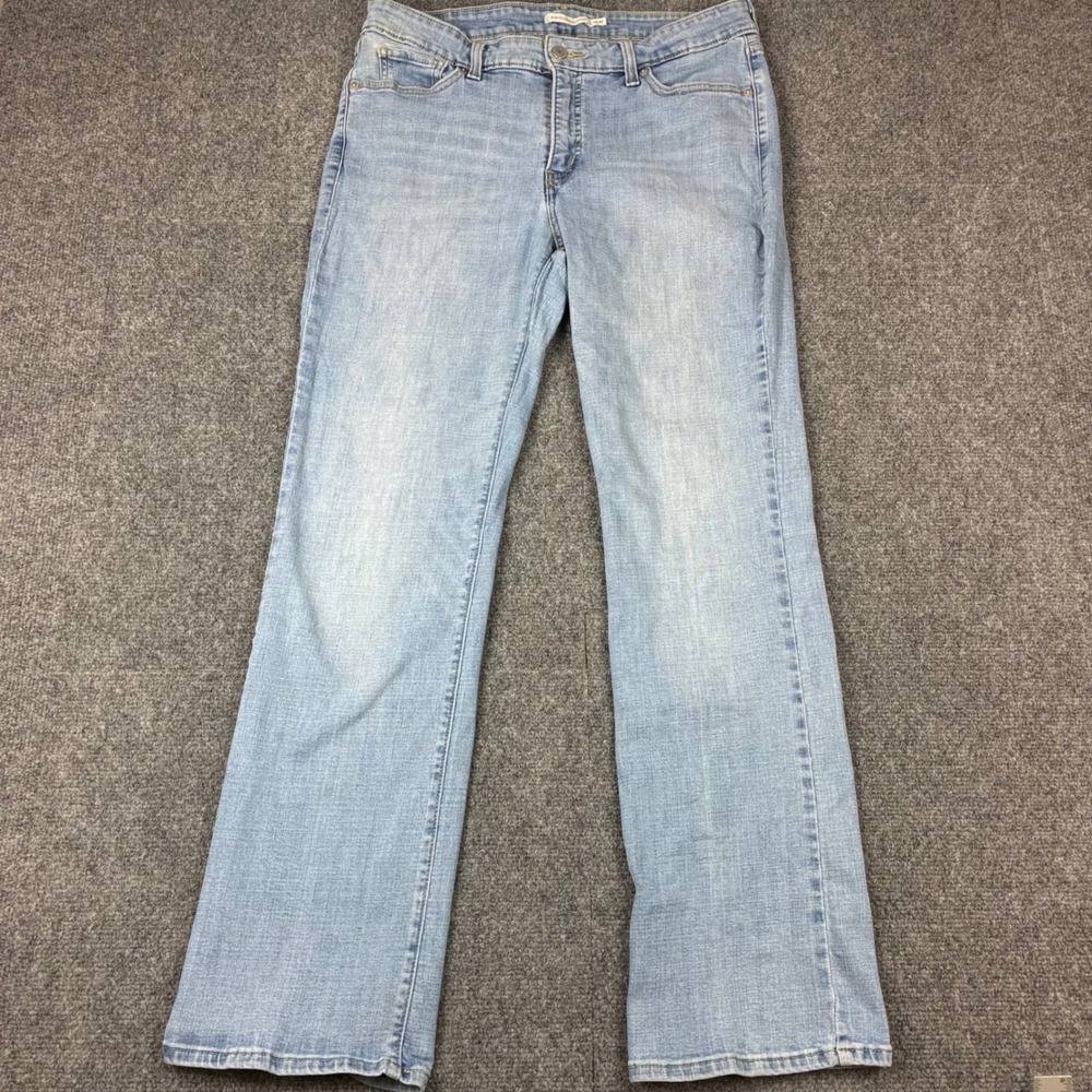 Levis 415 Relaxed Bootcut Jeans Womens 16W Light Wash Denim Stretch 23649-0007